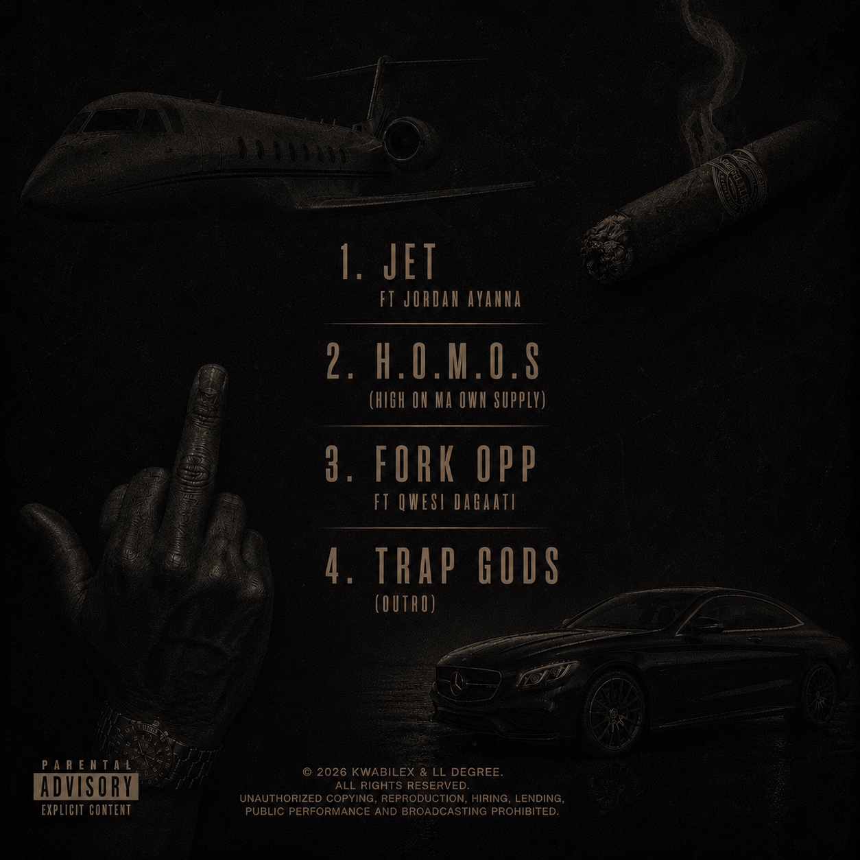 BALANCE collaborative EP back cover showing the official four-track list